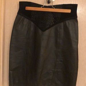 Leather skirt